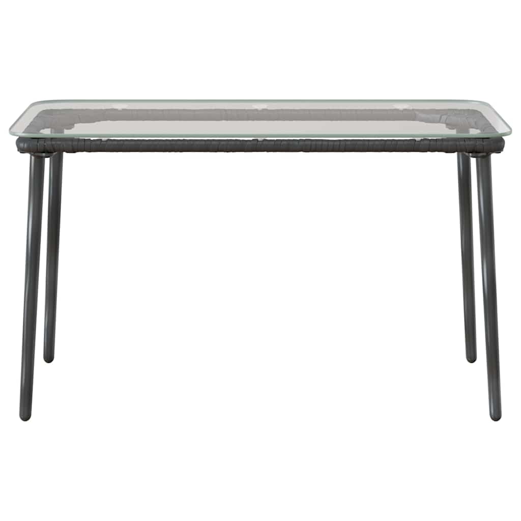 Trädgårdsbord Svart 80 X 40 X 45 Cm Konstrotting