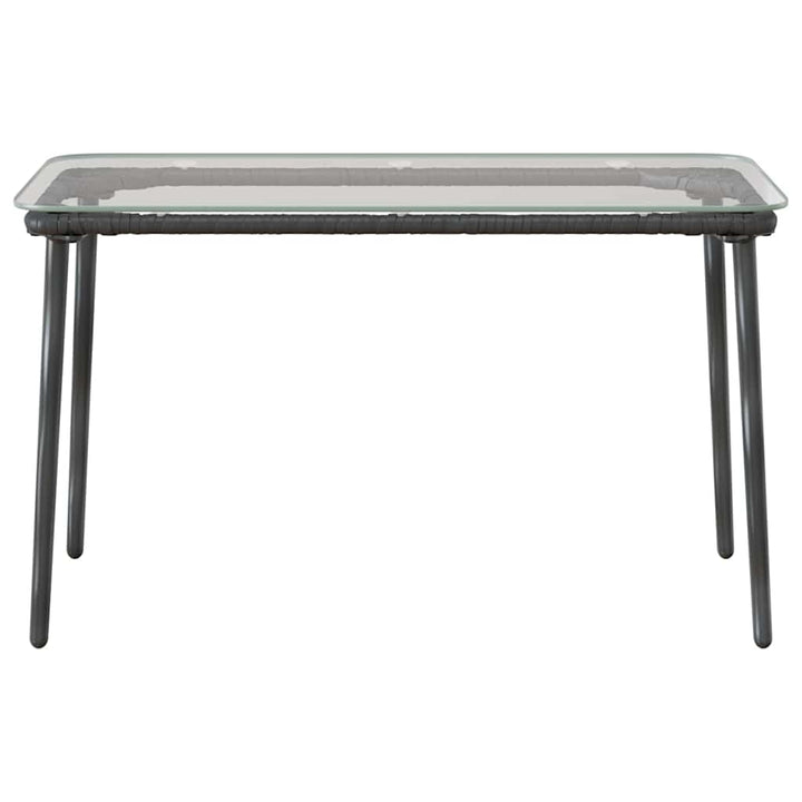 Trädgårdsbord Svart 80 X 40 X 45 Cm Konstrotting