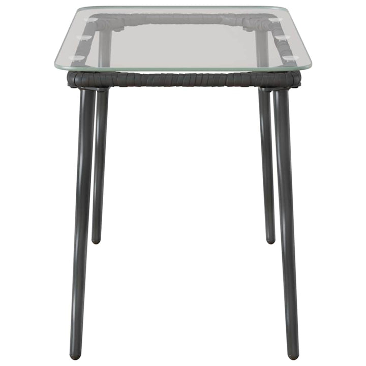 Trädgårdsbord Svart 80 X 40 X 45 Cm Konstrotting