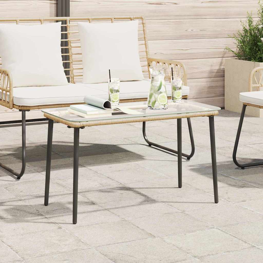 Trädgårdsbord Naturfärg 80 X 40 X 45 Cm Konstrotting
