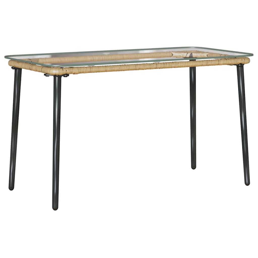 Trädgårdsbord Naturfärg 80 X 40 X 45 Cm Konstrotting