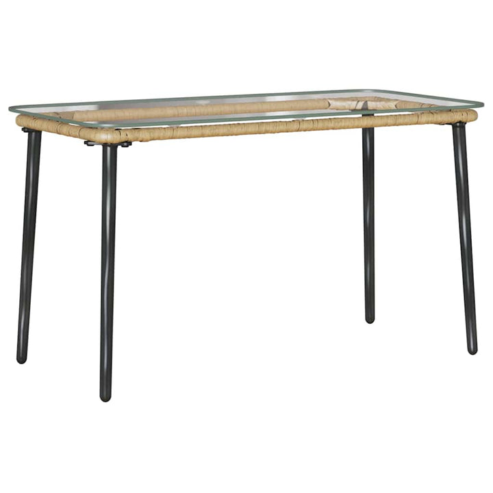 Trädgårdsbord Naturfärg 80 X 40 X 45 Cm Konstrotting