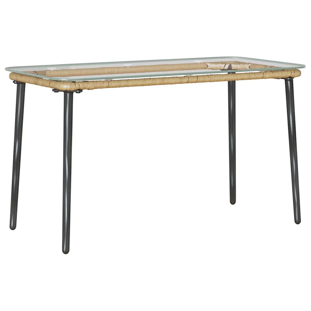 Trädgårdsbord Naturfärg 80 X 40 X 45 Cm Konstrotting