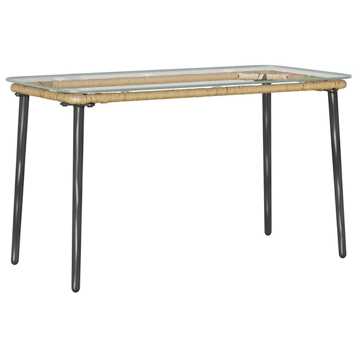 Trädgårdsbord Naturfärg 80 X 40 X 45 Cm Konstrotting