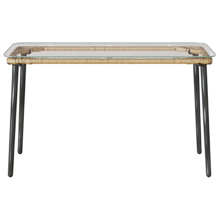 Trädgårdsbord Naturfärg 80 X 40 X 45 Cm Konstrotting