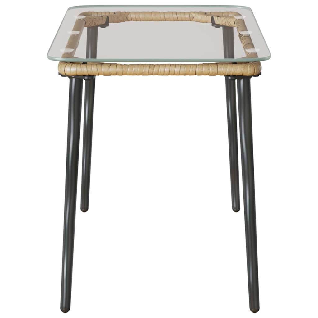 Trädgårdsbord Naturfärg 80 X 40 X 45 Cm Konstrotting