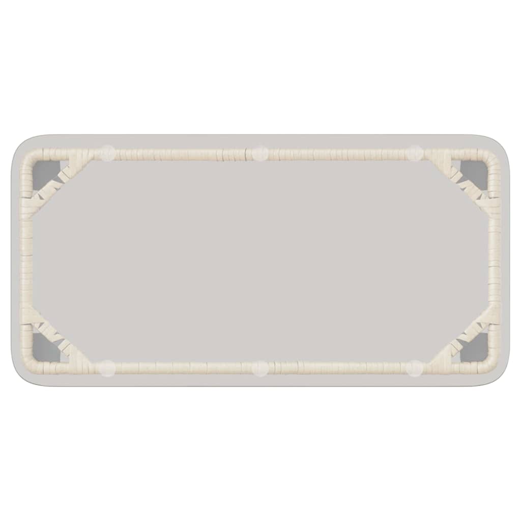 Trädgårdsbord Naturfärg 80 X 40 X 45 Cm Konstrotting