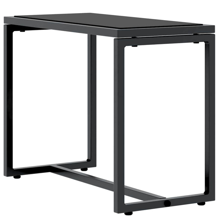 Solstolar 2-Person 3 Pcs Svart Och Anthracit Stål