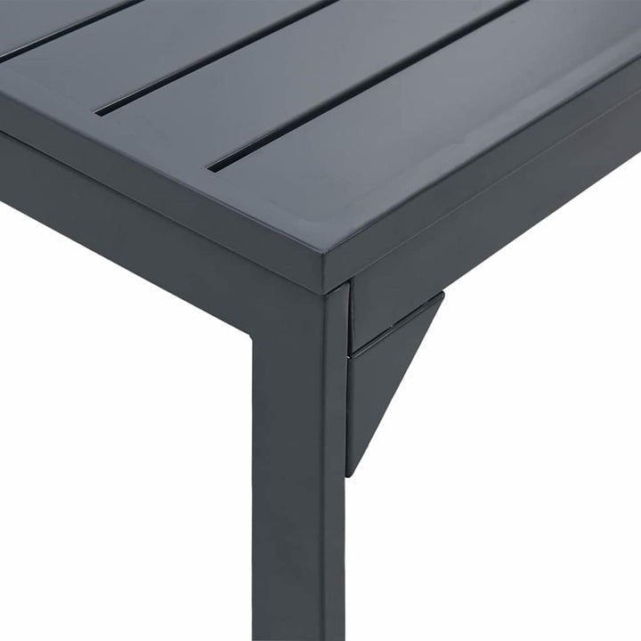 Utebord Antracit 180 X 80 X 74 Cm Pulverlackerat Stål