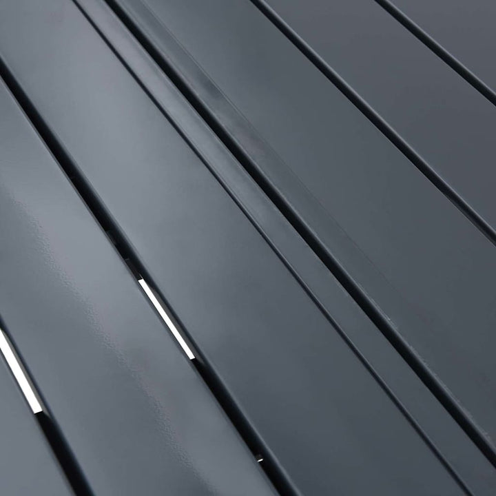 Utebord Antracit 180 X 80 X 74 Cm Pulverlackerat Stål