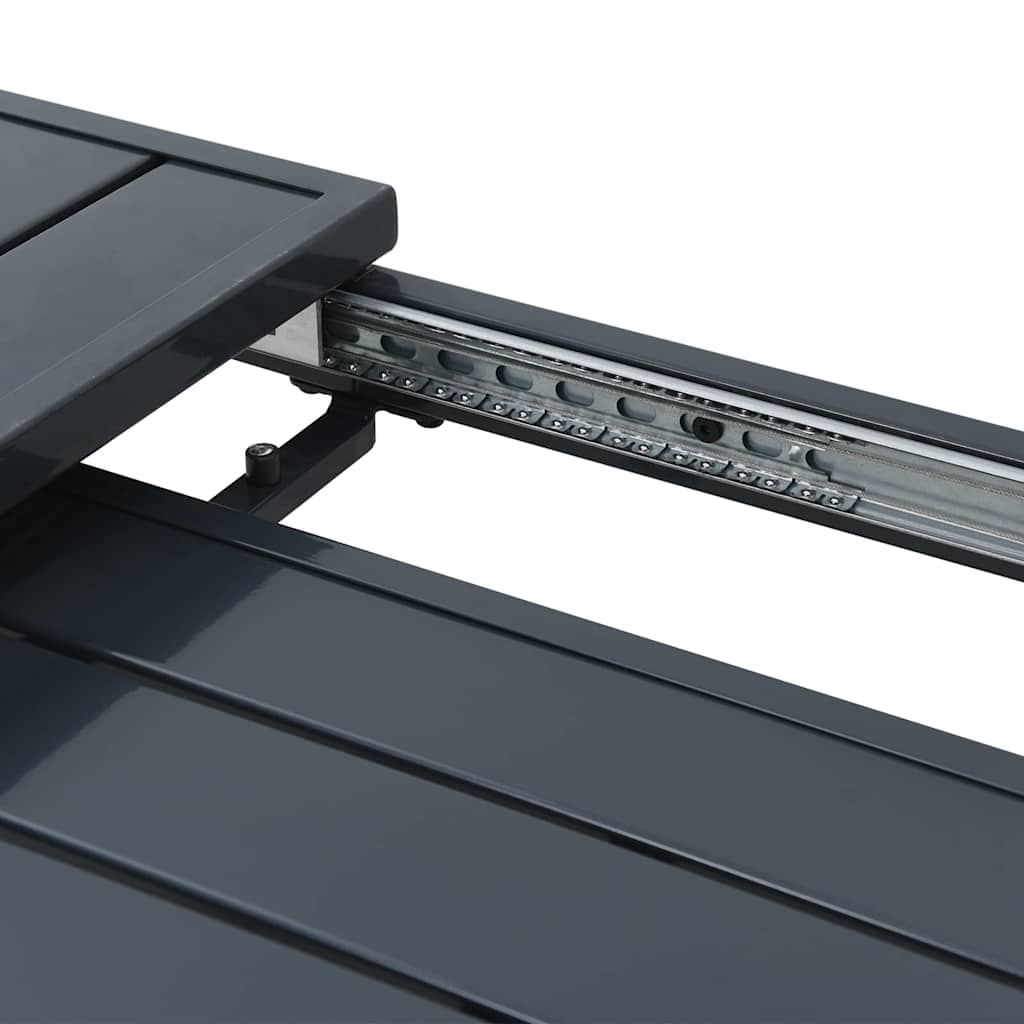 Utebord Antracit 180 X 80 X 74 Cm Pulverlackerat Stål