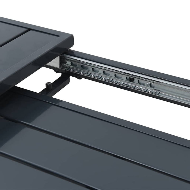 Utebord Antracit 180 X 80 X 74 Cm Pulverlackerat Stål