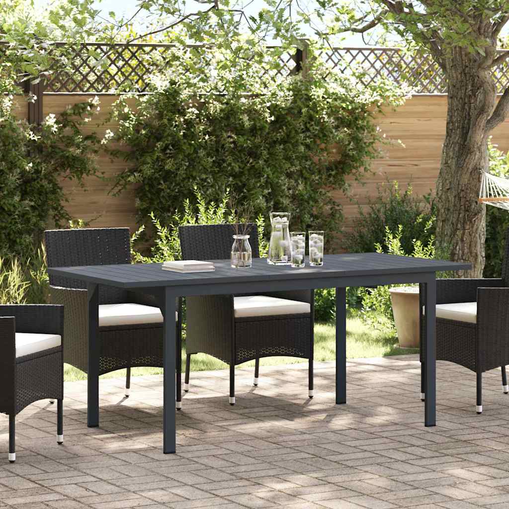 Utebord Antracit 180 X 80 X 74 Cm Pulverlackerat Stål