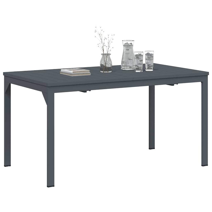 Utebord Antracit 180 X 80 X 74 Cm Pulverlackerat Stål