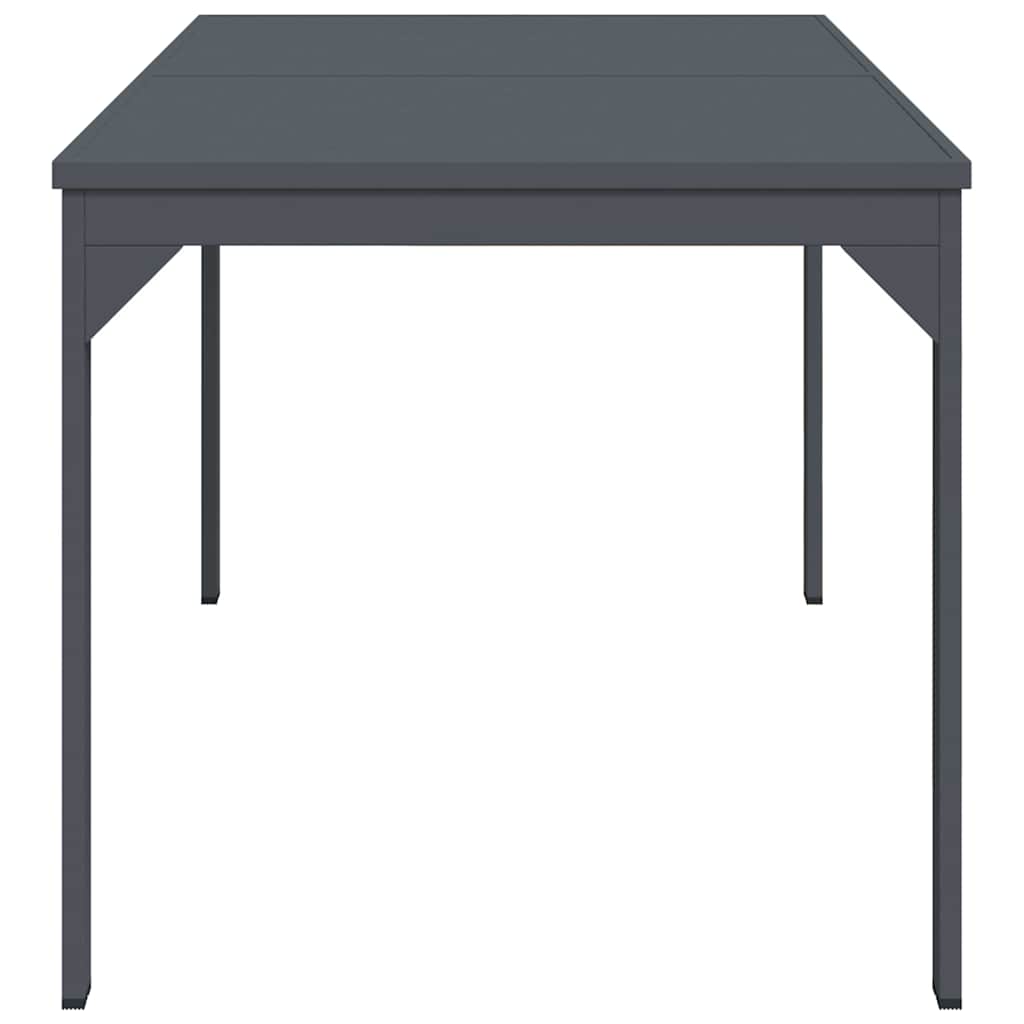 Utebord Antracit 180 X 80 X 74 Cm Pulverlackerat Stål