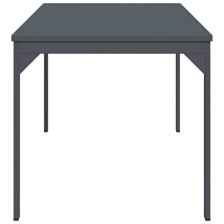 Utebord Antracit 180 X 80 X 74 Cm Pulverlackerat Stål
