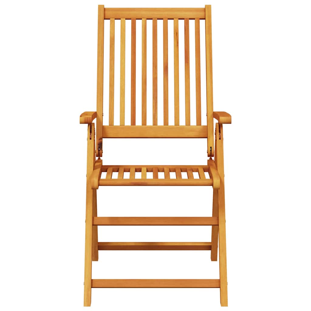 Trädgårdsmöbelset 7 Pcs Brun Massivt Akaciaträ