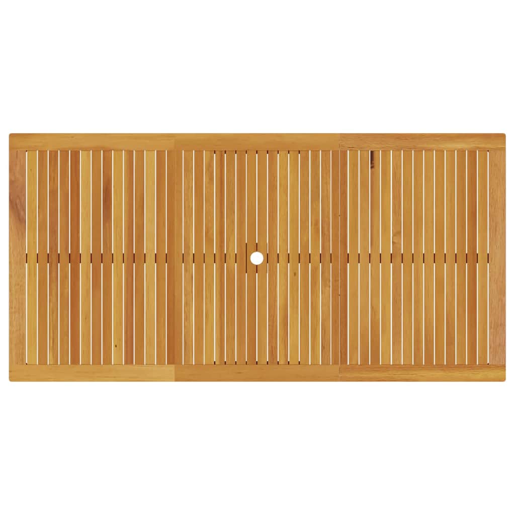 Trädgårdsmöbelset 7 Pcs Brun Massivt Akaciaträ