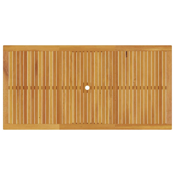 Trädgårdsmöbelset 9 Pcs Brun Massivt Akaciaträ