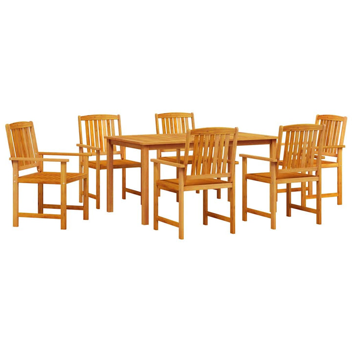 Trädgårdsmöbelset 5 Pcs Brun Massivt Akaciaträ