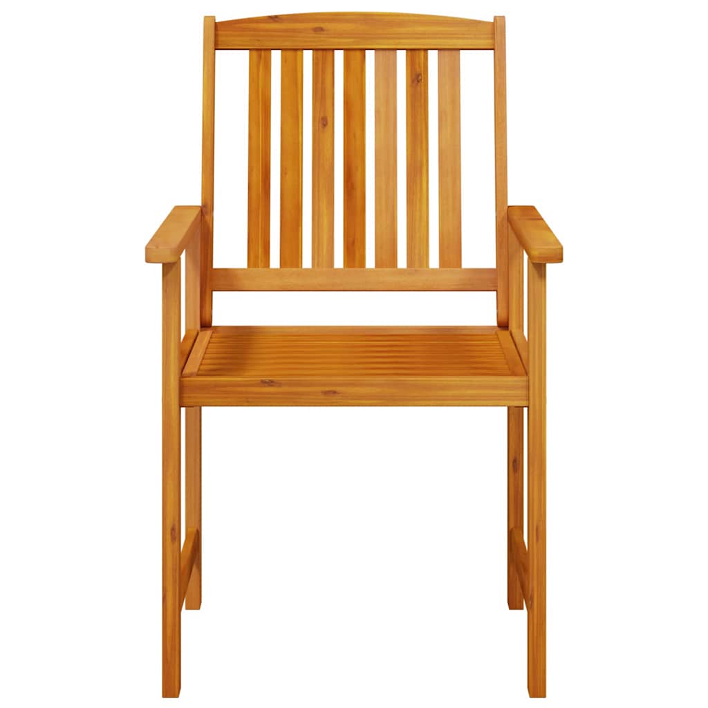 Trädgårdsmöbelset 7 Pcs Brun Massivt Akaciaträ