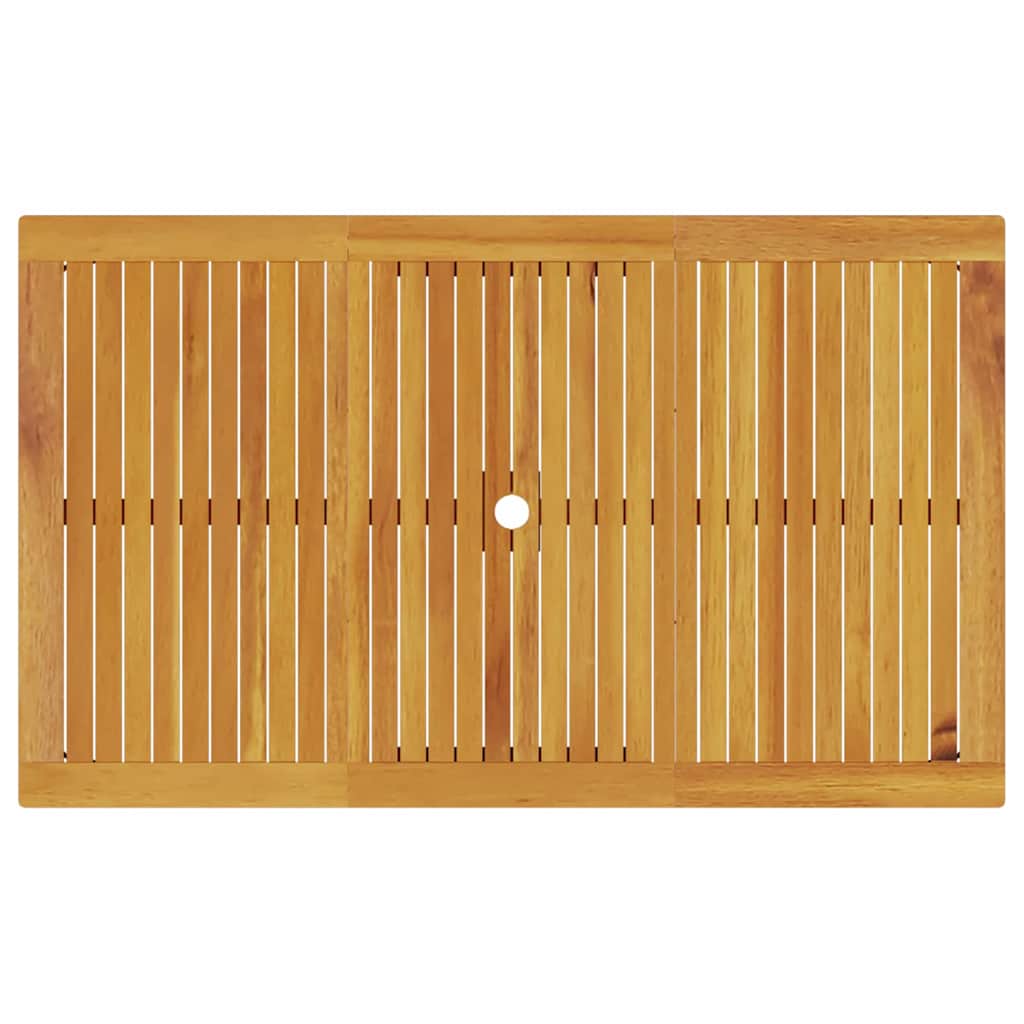 Trädgårdsmöbelset 7 Pcs Brun Massivt Akaciaträ