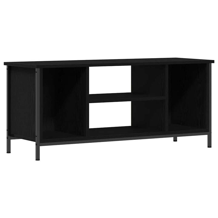 Tv-Skåp Svart Ek 102 X 35 X 45 Cm Konstruerat Trä