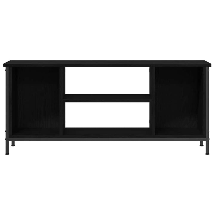 Tv-Skåp Svart Ek 102 X 35 X 45 Cm Konstruerat Trä