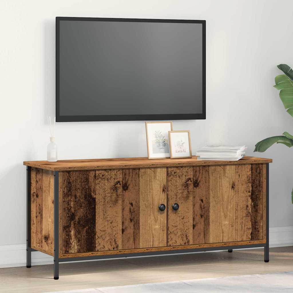 Tv-Skåp Gammalt Trä 100 X 35 X 45 Cm Konstruerat Trä