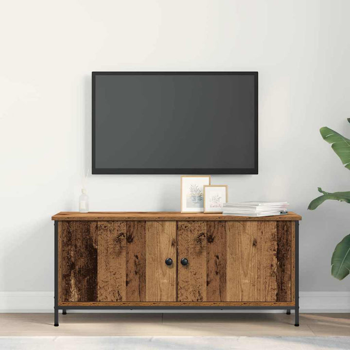 Tv-Skåp Gammalt Trä 100 X 35 X 45 Cm Konstruerat Trä