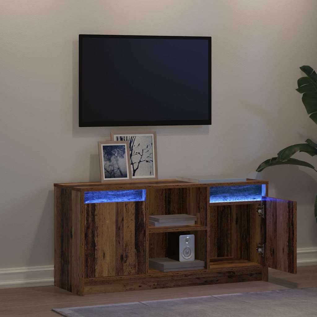 Tv Enheter Brun 100 X 34 X 50 Cm Konstruerat Trä