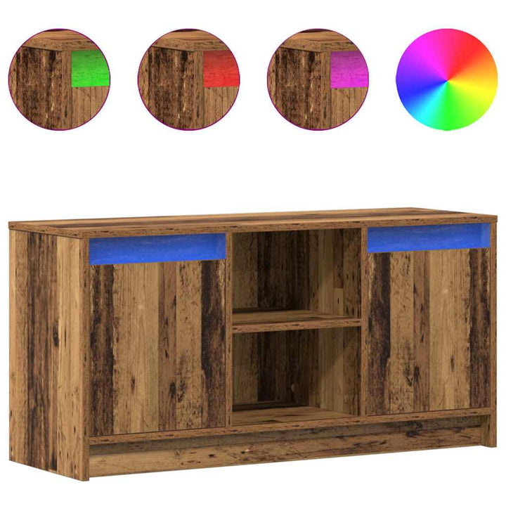 Tv Enheter Brun 100 X 34 X 50 Cm Konstruerat Trä