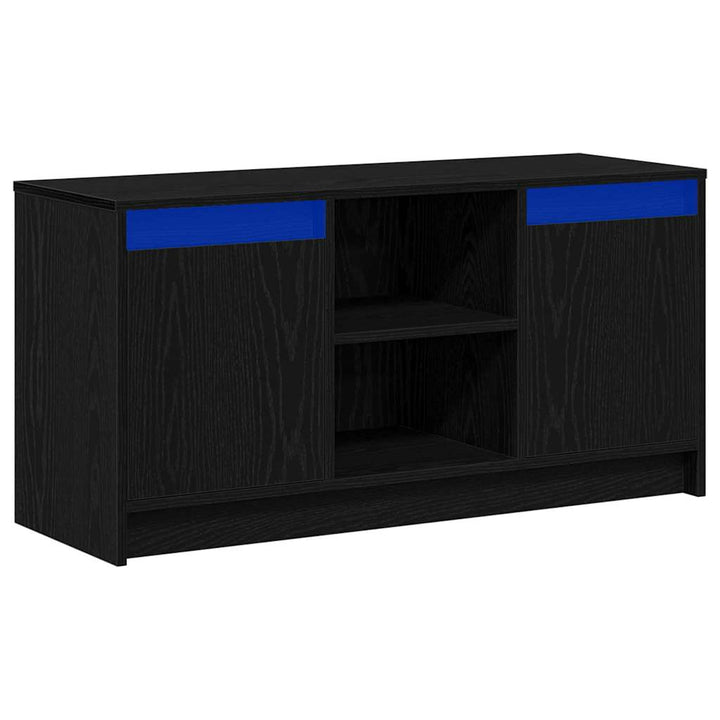 Tv Enheter Svart 100 X 34 X 50 Cm Konstruerat Trä