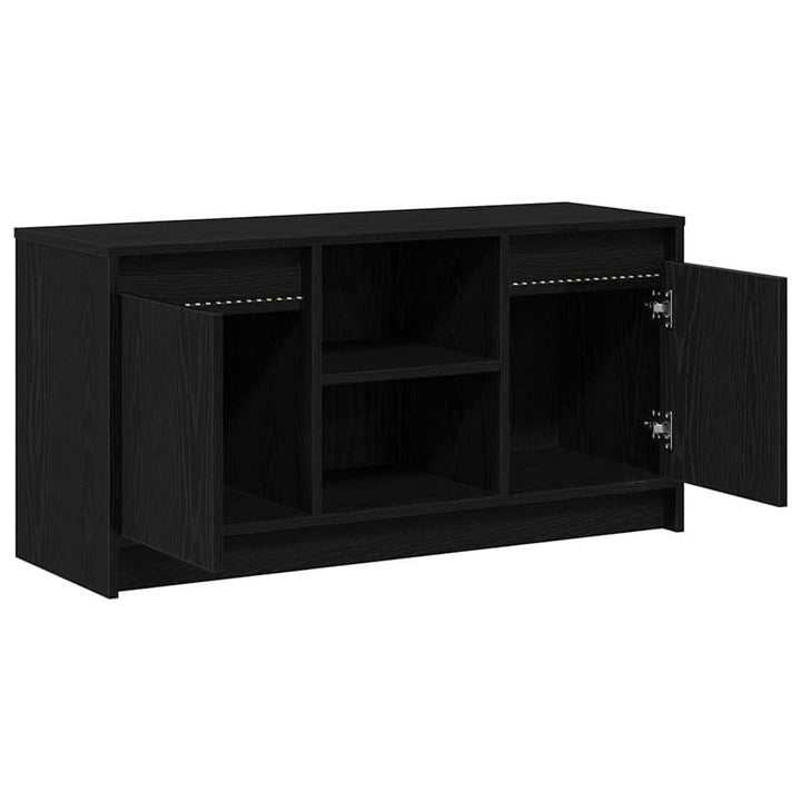 Tv Enheter Svart 100 X 34 X 50 Cm Konstruerat Trä