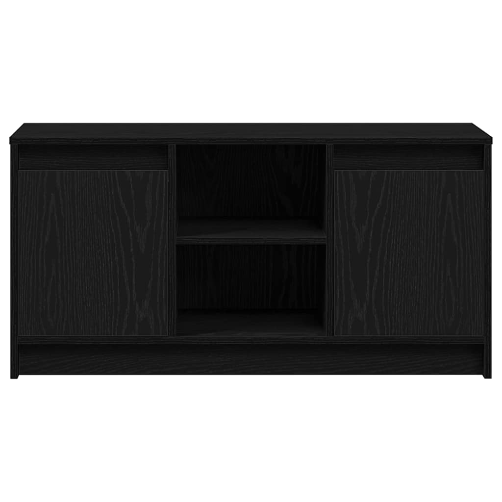 Tv Enheter Svart 100 X 34 X 50 Cm Konstruerat Trä