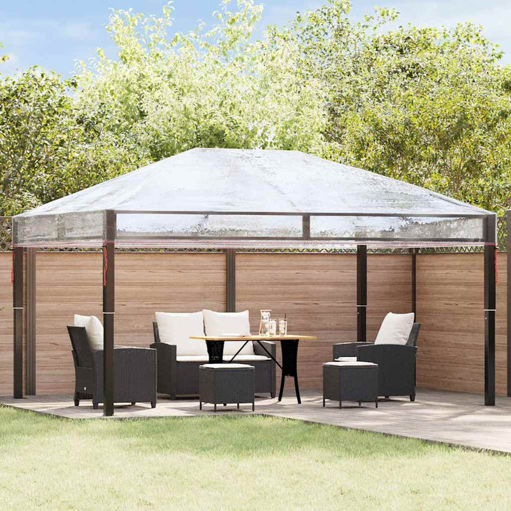 Gazebo Överdrag Ersättning Transparent 400 X 300 X 32 Cm Pvc