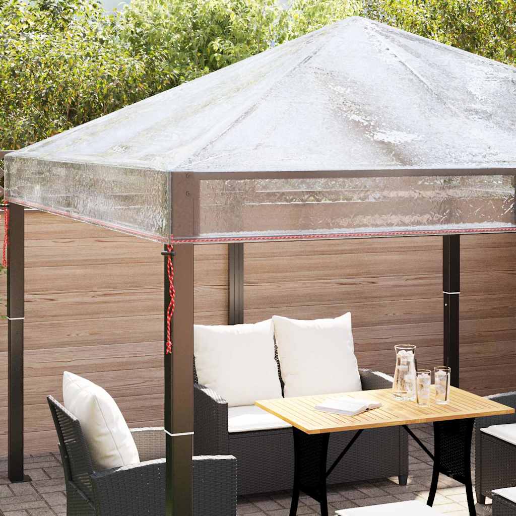 Gazebo Överdrag Ersättning 300 X 300 X 26 Cm Transparent Pvc
