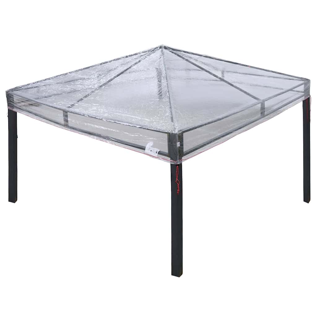 Gazebo Överdrag Ersättning 300 X 300 X 26 Cm Transparent Pvc