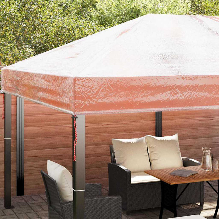 Gazebo Överdrag Ersättning Transparent 400 X 300 X 32 Cm Pvc