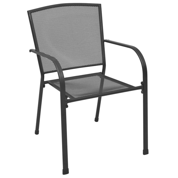 Trädgårdsmöbelset 9 Pcs Antracit Stål