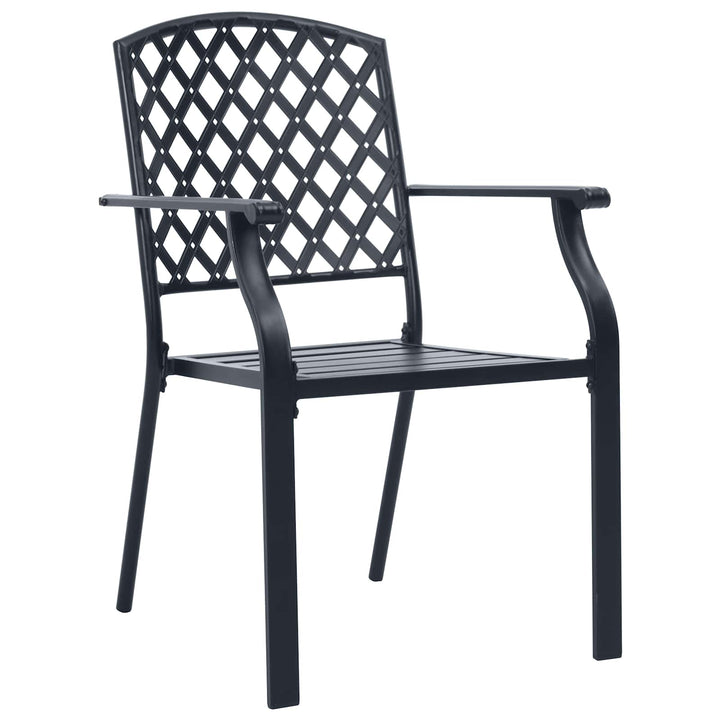 Trädgårdsmöbelset 9 Pcs Antracit Stål