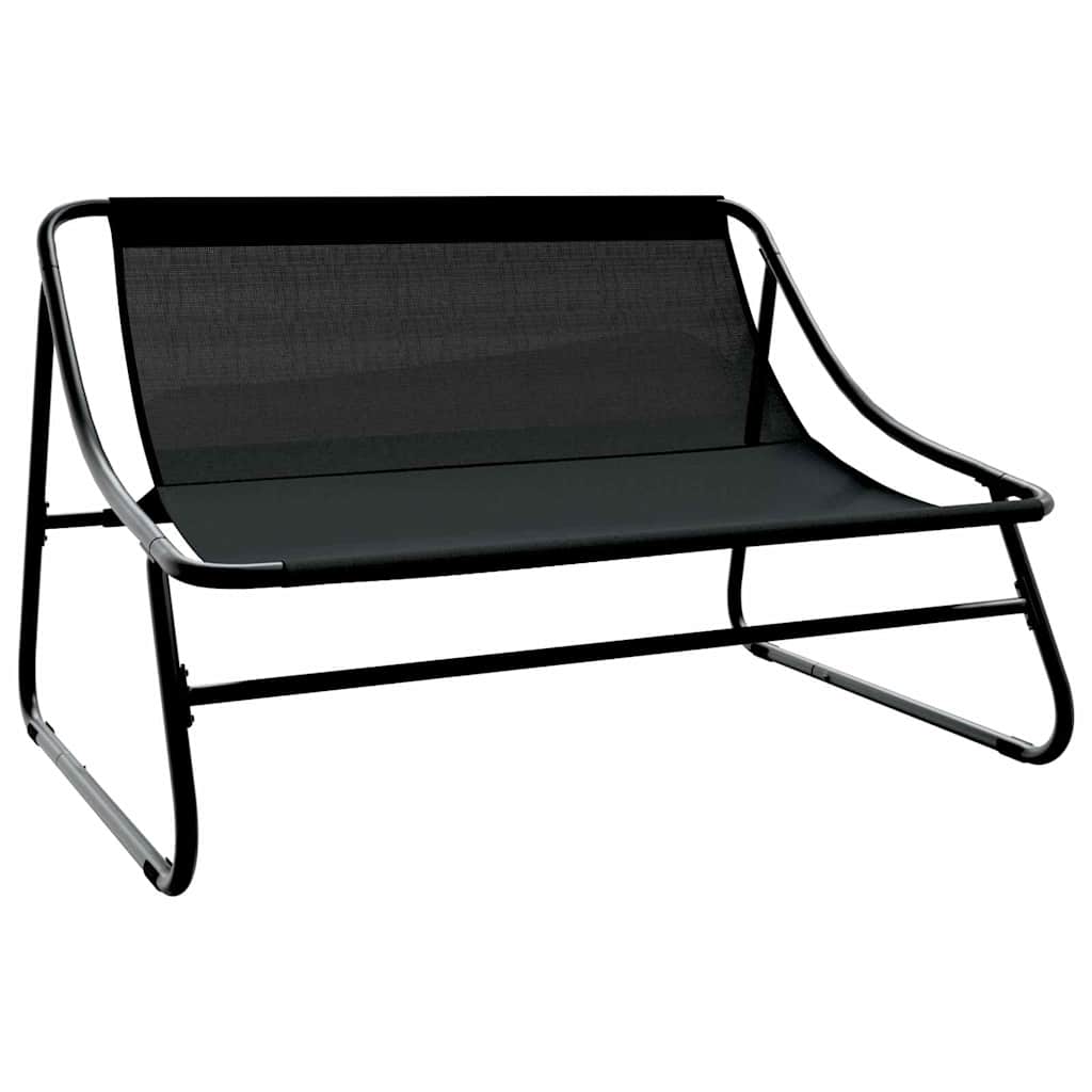 Trädgårdsmöbelset 5 Pcs Svart Stål