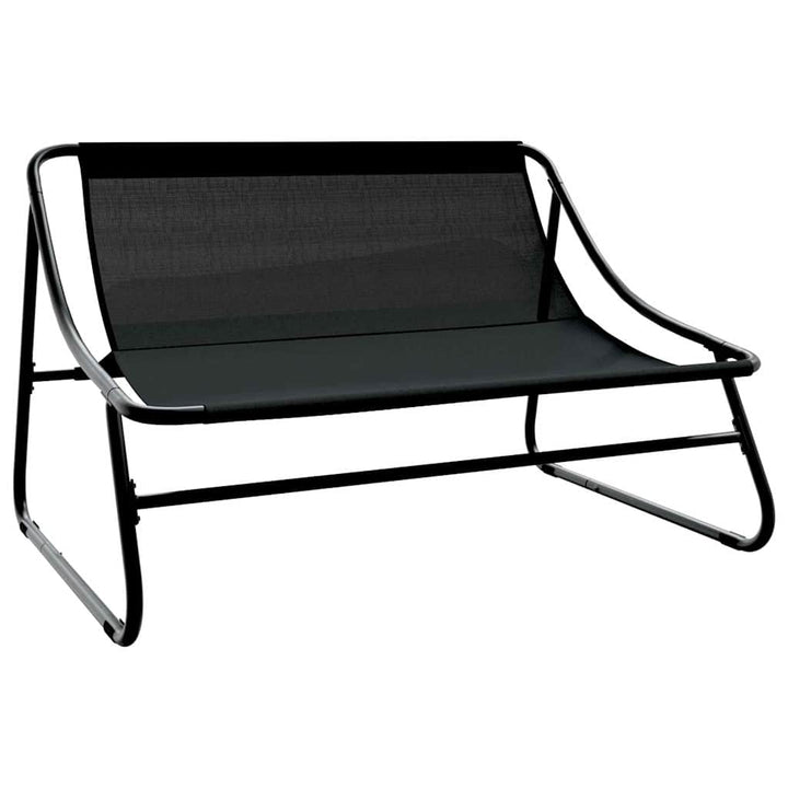 Trädgårdsmöbelset 5 Pcs Svart Stål
