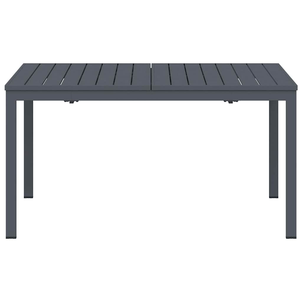Ute Middagsbord 2 Pcs Antracit 210 X 90 X 73 Cm Stål