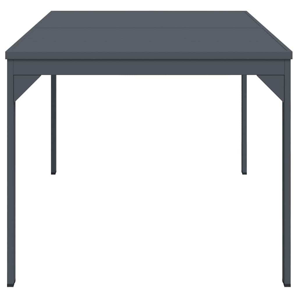Ute Middagsbord 2 Pcs Antracit 210 X 90 X 73 Cm Stål