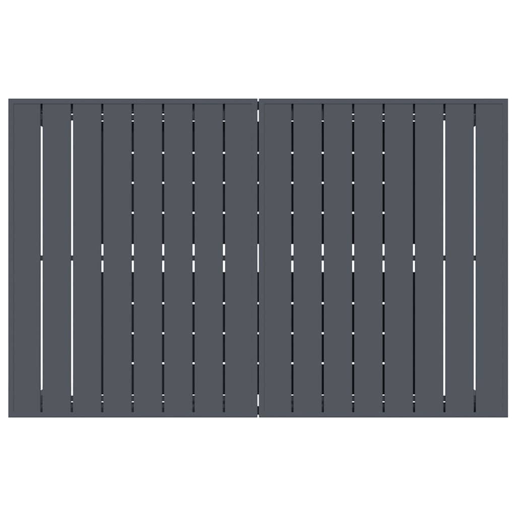 Ute Middagsbord 2 Pcs Antracit 210 X 90 X 73 Cm Stål