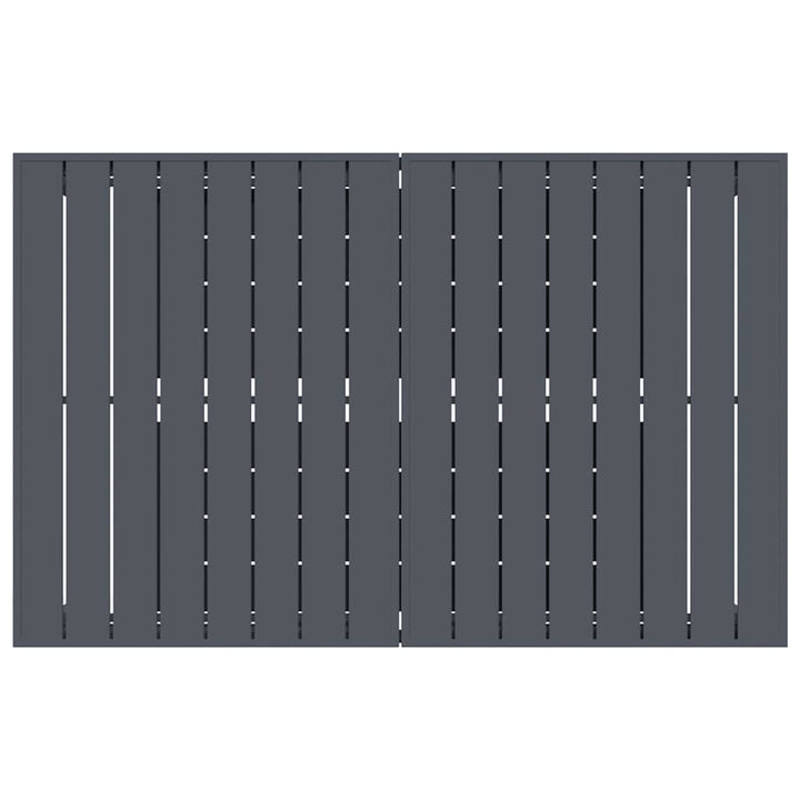 Ute Middagsbord 2 Pcs Antracit 210 X 90 X 73 Cm Stål