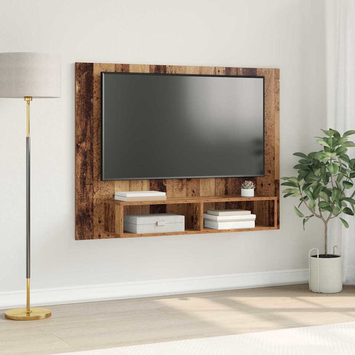Tv-Bänkset Gammalt Trä 120 X 23,5 X 90 Cm Konstruerat Trä