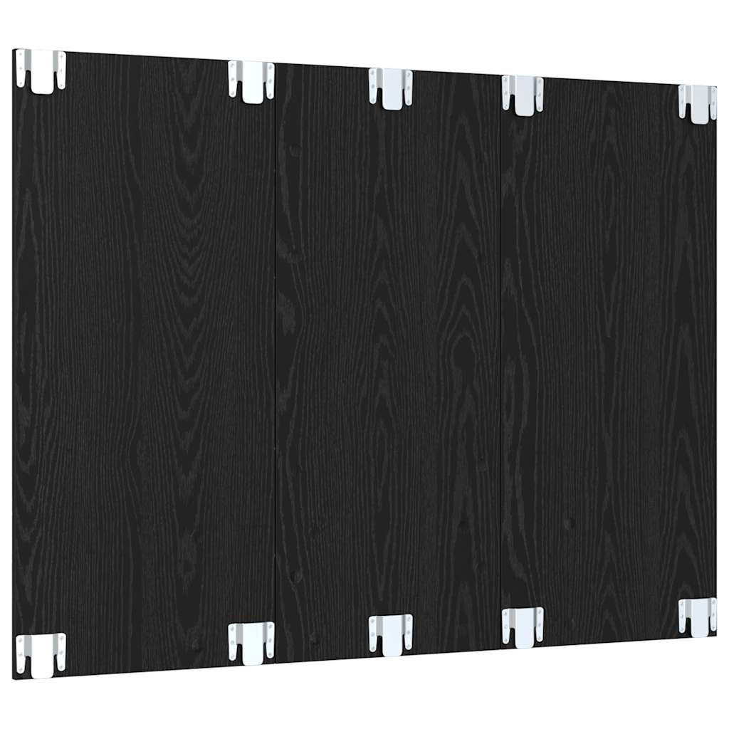 Tv-Bänkset Svart Ek 120 X 23,5 X 90 Cm Konstruerat Trä