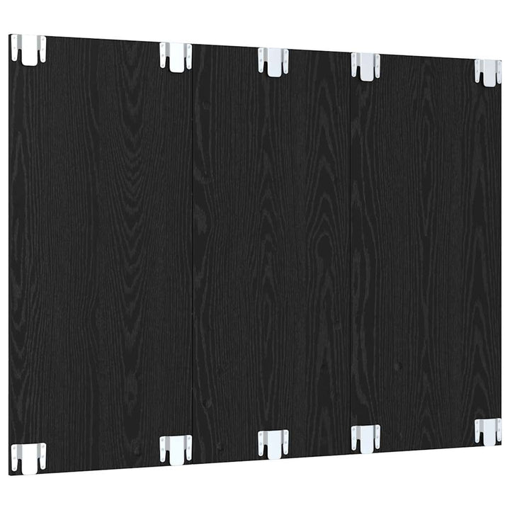 Tv-Bänkset Svart Ek 120 X 23,5 X 90 Cm Konstruerat Trä